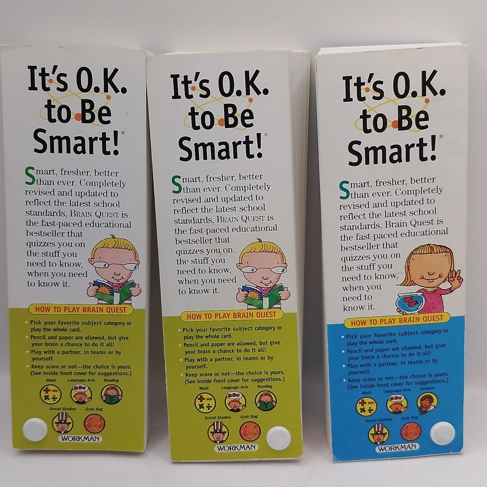 Brain Quest Q&A Grade 1 (Decks 1 & 2) and Grade 2 (Deck 1) Revised 3rd Ed 2005 - Picture 8 of 14